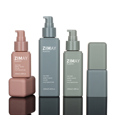 ขายส่ง 50ml 100ml 150ml Frosted Square Rectangle Lotion Hair Cuticle Oil Cream Spray Bottles