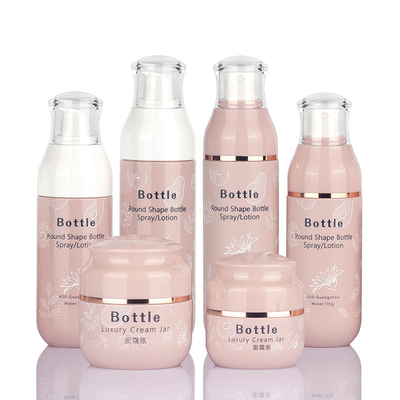 ขวดโทนเนอร์เครื่องสำอางสีชมพู 100 กรัมคอนเทนเนอร์เซรั่มพลาสติกโลชั่น