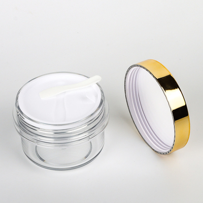 100ml 120ml 200ml gold lid body บัตเตอร์ครีมสครับคอนเทนเนอร์ที่ว่างเปล่าหรูหราสีดำมินิเครื่องสำอางขวดครีม 50 ml