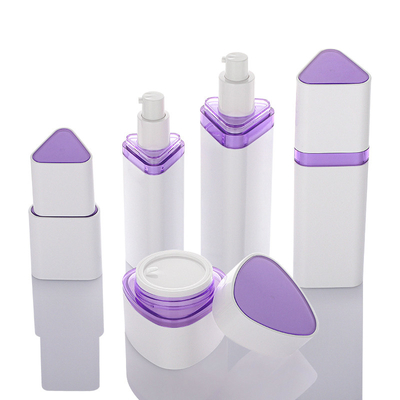 Hot Stamping ชุดบรรจุภัณฑ์เครื่องสำอาง Triangular Violet Serum