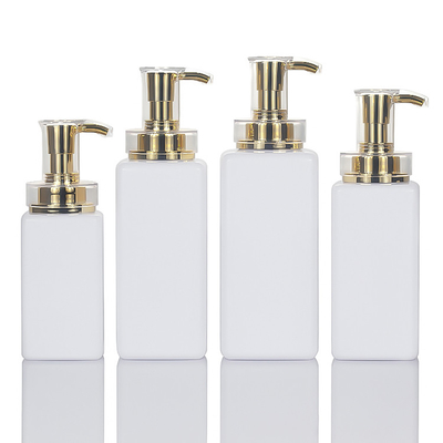 ย่อยสลายได้ 300ml 400ml 500ml Square Airless Luxury เครื่องสำอางที่ว่างเปล่าบรรจุภัณฑ์ขวดแชมพูพลาสติก
