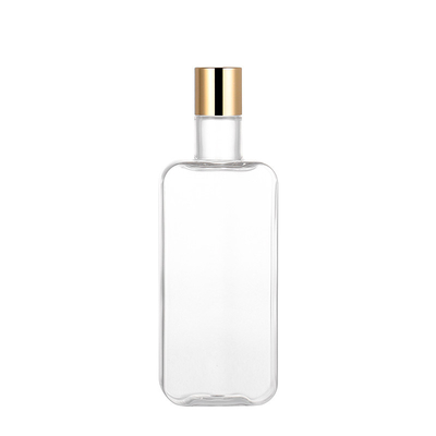 ขวดพลาสติกฝาขวดบีบสุญญากาศ 300ml พร้อมฝาเกลียวทอง