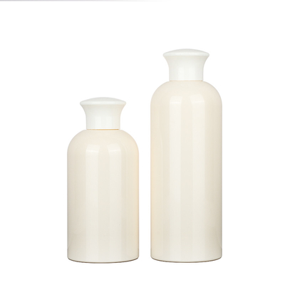 ขวดเครื่องสำอางพลาสติกโทนเนอร์ 300ml 350ml ขวดพลาสติกกลมใส
