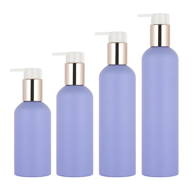 ขวดโลชั่นเครื่องสำอางทรงกลมสีม่วง 150ml 250ml 300ml PUMP SPRAYER