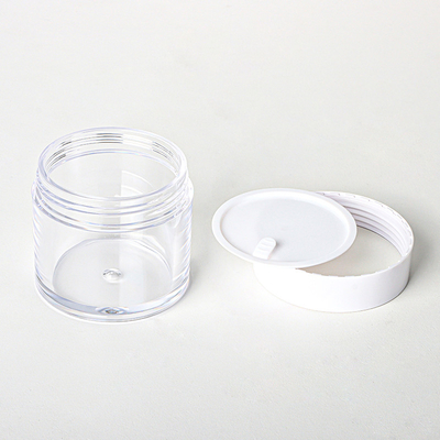 ล้างผนังคู่แบบกำหนดเอง 15g 20g 30g 80g ขวดครีมด้านล่างทรงกลมขนาดเล็กที่ว่างเปล่า