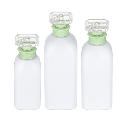 รีฟิลกำหนดเอง 300ml 500ml 700ml ต่อผมสีเขียวพลาสติกบอดี้วอชโลชั่นเจลอาบน้ำขวด