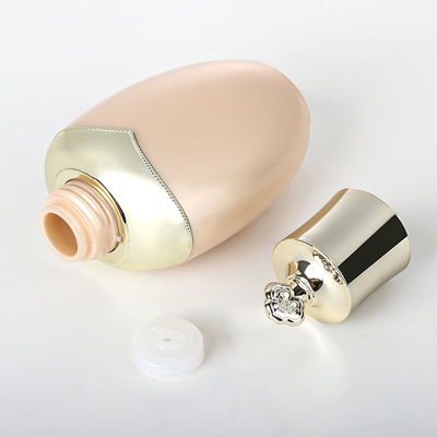 Luxury Gold Unique 50ml ขวดครีมทาหน้า 100ml 120ml 150ml Toner Lotion Bottle Skincare Suit Packaging