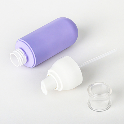 Violet 4 Oz PET Matte Plastic Serum โลชั่นขวดสเปรย์หมอกละเอียด 2 Oz Face Cream Cosmetic Jar Set