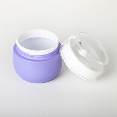 Violet 4 Oz PET Matte Plastic Serum โลชั่นขวดสเปรย์หมอกละเอียด 2 Oz Face Cream Cosmetic Jar Set