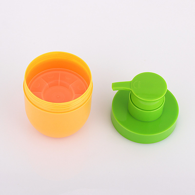 ขายส่ง greem and orange ขวดเปล่าสำหรับใส่เครื่องสำอางสุญญากาศ 50 มล. ที่ไม่ซ้ำใคร
