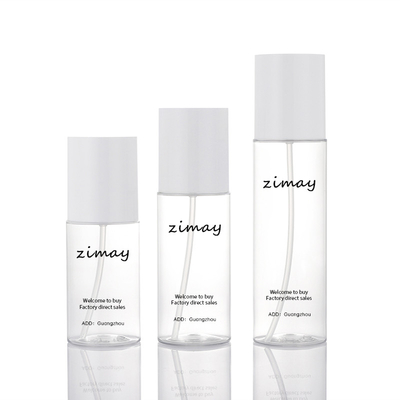 ขวดโลชั่นเครื่องสำอางสีขาวใส 100 มล. ทรงกระบอก