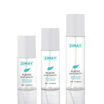 ขวดโลชั่นเครื่องสำอางสีขาวใส 100 มล. ทรงกระบอก