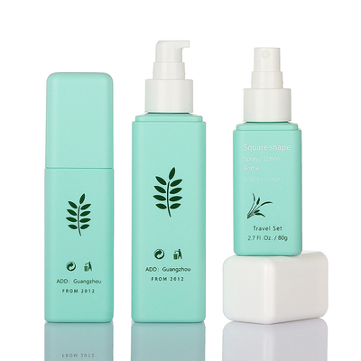 ชุดบรรจุภัณฑ์เครื่องสำอางสีเขียวสง่างาม 50g 80g 100ml 160ml Simple Style