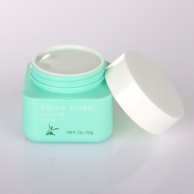 ชุดบรรจุภัณฑ์เครื่องสำอางสีเขียวสง่างาม 50g 80g 100ml 160ml Simple Style