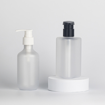ขวดโลชั่นเครื่องสำอาง HDPE สีขาวเคลือบ 30ml 60ml 100ml บรรจุภัณฑ์ดูแลผิว