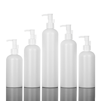 ขายส่งปั๊มขัดผิว PET แบบกำหนดเอง Square Body Wash Bottle ขวดแชมพูพลาสติก