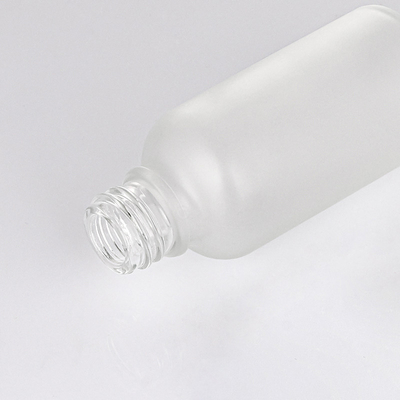 ขวดหยดน้ำมันหอมระเหยแก้วสีขาวด้าน 30ml พร้อมฝาสีเงิน