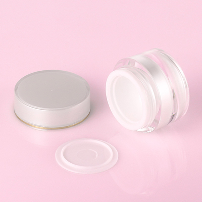 10g 20g 30g พลาสติกเครื่องสำอางครีมหน้าบรรจุภัณฑ์สีชมพูรอบ Pet Empty Jars