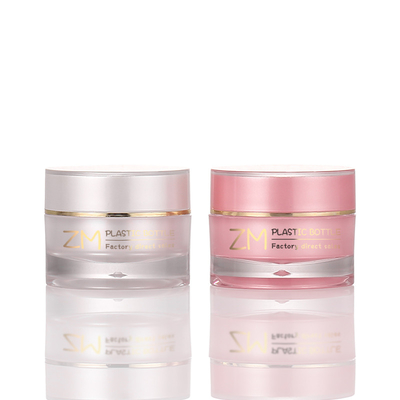 Pink Luxury Body Butter บรรจุภัณฑ์ครีม Jar Skincare Scrub With Screw Cap คอนเทนเนอร์เครื่องสำอางขอบทอง