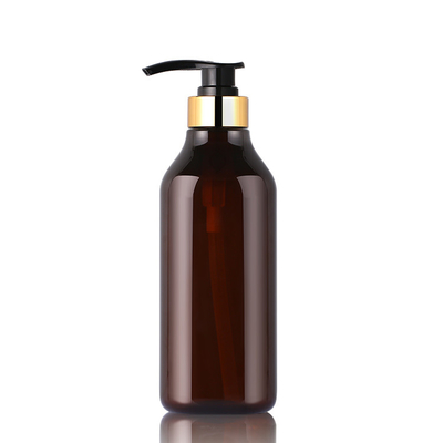 แอมเบอร์หรูหรา 200ml 300ml 350ml 400ml 1000ml บอสตันบอดี้โลชั่นเครื่องสำอางขวดแชมพูแฟนซีที่ไม่ซ้ำกัน Gold Top