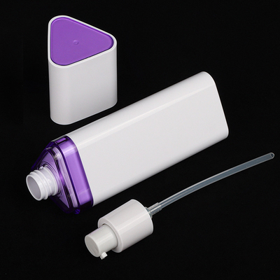 Hot Stamping ชุดบรรจุภัณฑ์เครื่องสำอาง Triangular Violet Serum
