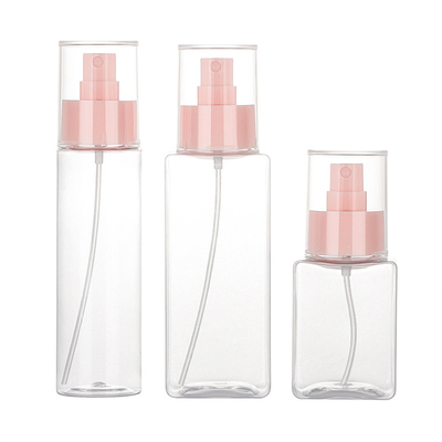 ขวดสเปรย์ Pet สีชมพู 100ml 200ml พร้อมปาก 24mm เส้นผ่านศูนย์กลาง 48mm Elegant