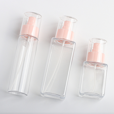 ขวดสเปรย์ Pet สีชมพู 100ml 200ml พร้อมปาก 24mm เส้นผ่านศูนย์กลาง 48mm Elegant