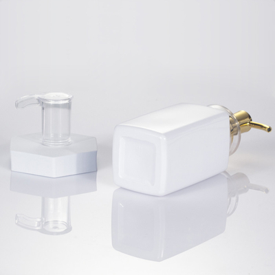 ย่อยสลายได้ 300ml 400ml 500ml Square Airless Luxury เครื่องสำอางที่ว่างเปล่าบรรจุภัณฑ์ขวดแชมพูพลาสติก