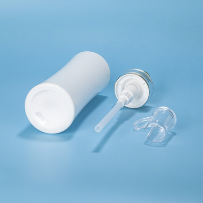 350ml 400ml 500ml OEM ทรงกลมพลาสติกแชมพูสระผมปั๊มลมบรรจุภัณฑ์ขวดพลาสติก