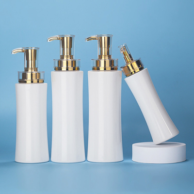 350ml 400ml 500ml OEM ทรงกลมพลาสติกแชมพูสระผมปั๊มลมบรรจุภัณฑ์ขวดพลาสติก