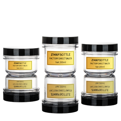 ขวดบรรจุภัณฑ์ครีม 6oz , ภาชนะพลาสติกรีไซเคิลสำหรับผลิตภัณฑ์ความงาม