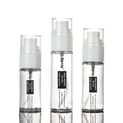 ขวดสเปรย์หมอกพลาสติกรั่วซึมโปร่งใสรั่วซึม 30ml 20mm Mouth