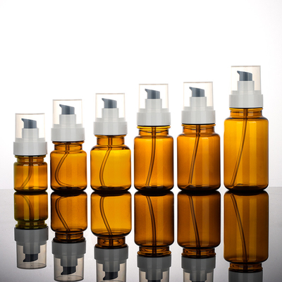 ขวดเครื่องสำอางพลาสติก PET พร้อมฝาปิด Airtight Leakproof Refillable