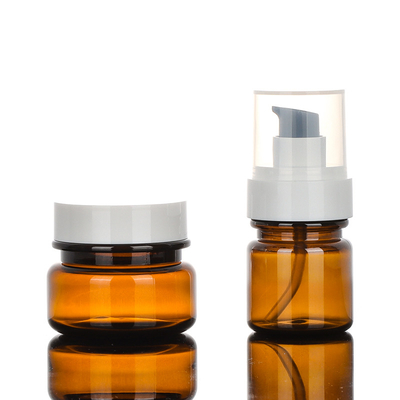 ขวดเครื่องสำอางพลาสติก PET พร้อมฝาปิด Airtight Leakproof Refillable