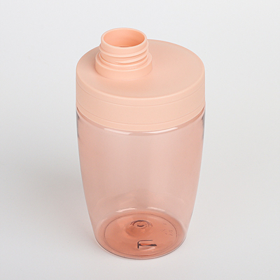 PET Round Bottom Empty Clear Blue 500ml ชุดเจลอาบน้ำและโลชั่นน้ำนมชุดขวดพลาสติกสำหรับสัตว์เลี้ยง