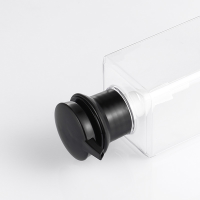 ขวดปั๊มโลชั่นหรูหราโปร่งใส PETG วัสดุพลาสติก 350ML