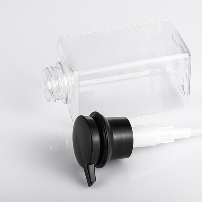 ขวดปั๊มโลชั่นหรูหราโปร่งใส PETG วัสดุพลาสติก 350ML