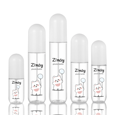 ขวดสเปรย์ PET เปล่า 100ml วัสดุรีไซเคิล ODM มีจำหน่ายทรงกลม