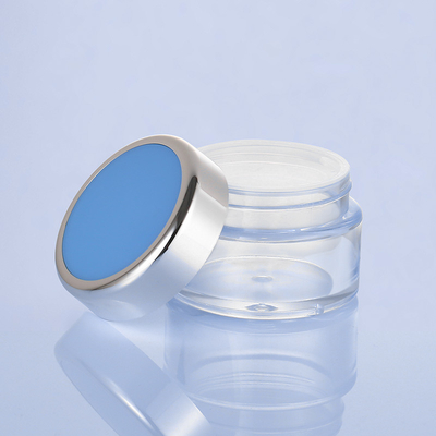 ODM ครีมขวดบรรจุภัณฑ์ 15g ขวดพลาสติกตกแต่ง 40mm กว้าง