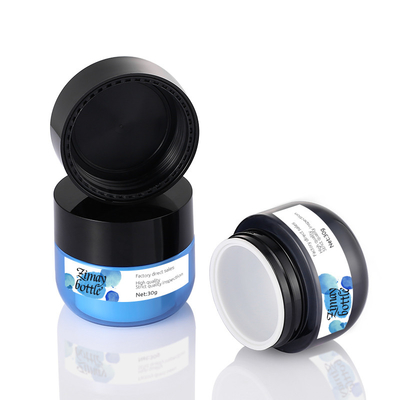 ขวดบรรจุภัณฑ์ครีมดำรีฟิลนำมาใช้ใหม่สำหรับโลชั่นและครีม 4 Oz