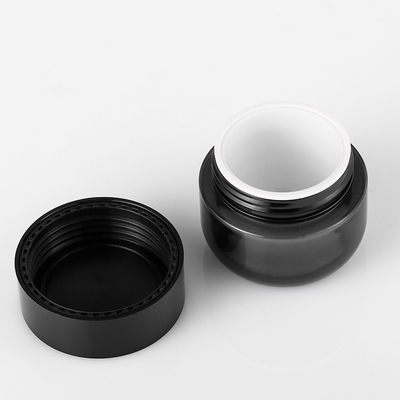 ขวดบรรจุภัณฑ์ครีมดำรีฟิลนำมาใช้ใหม่สำหรับโลชั่นและครีม 4 Oz