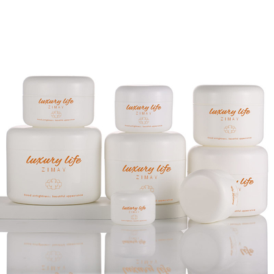 ขวดบรรจุภัณฑ์ครีมกลมสีขาว, ครีมบำรุงผิวกาย 50g ขวดเครื่องสำอาง